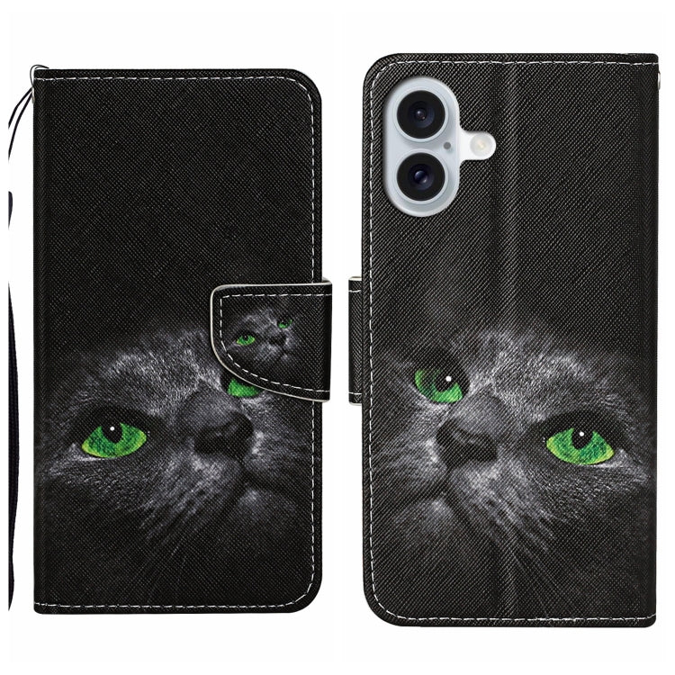 Custodia per cellulare in pelle flip disegno colorato 3D, For iPhone 16