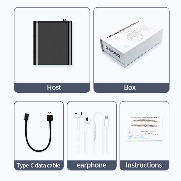 Registratore vocale portatile JNN Q8 con riduzione rumore DSP