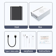 JNN Q8 Registratore vocale intelligente con riduzione del rumore HD portatile, 4GB, 8GB, 16GB, 32GB