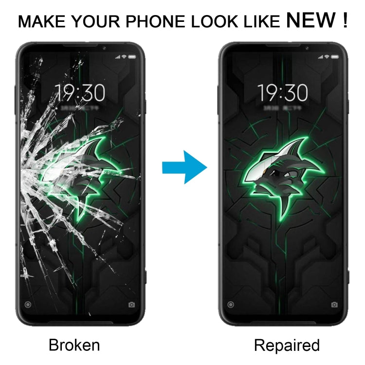 Front Screen Glass Outer Lens with OCA Optical Clear Adhesive, For Xiaomi Redmi 12C 4G, For Xiaomi Redmi A1 4G, For Xiaomi Black Shark 3
