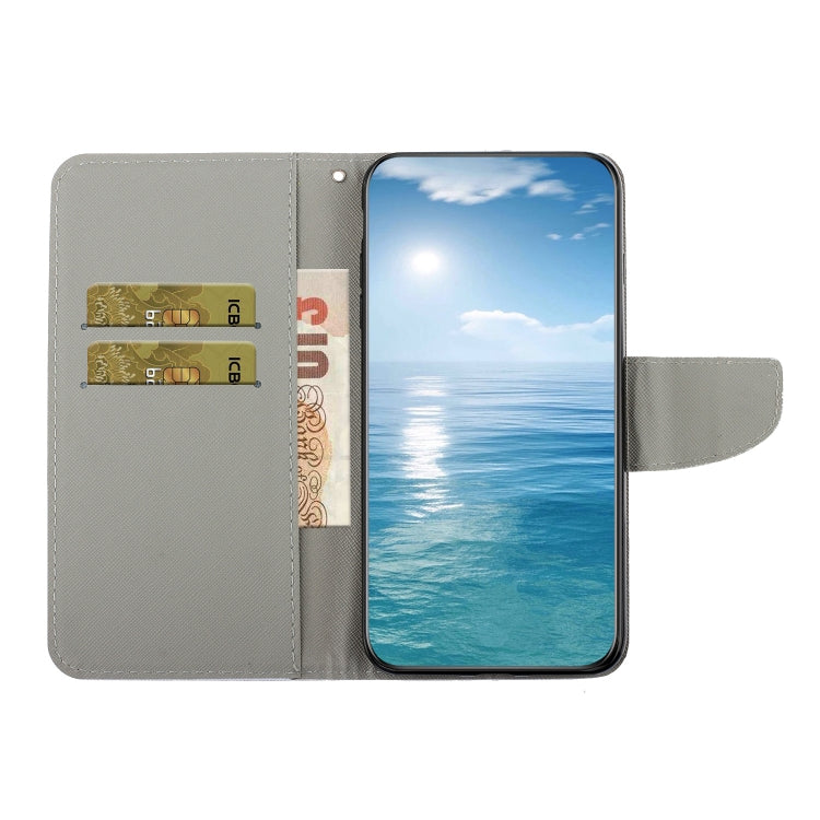 Custodia per cellulare in pelle flip disegno colorato 3D, For Samsung Galaxy S23 FE 5G