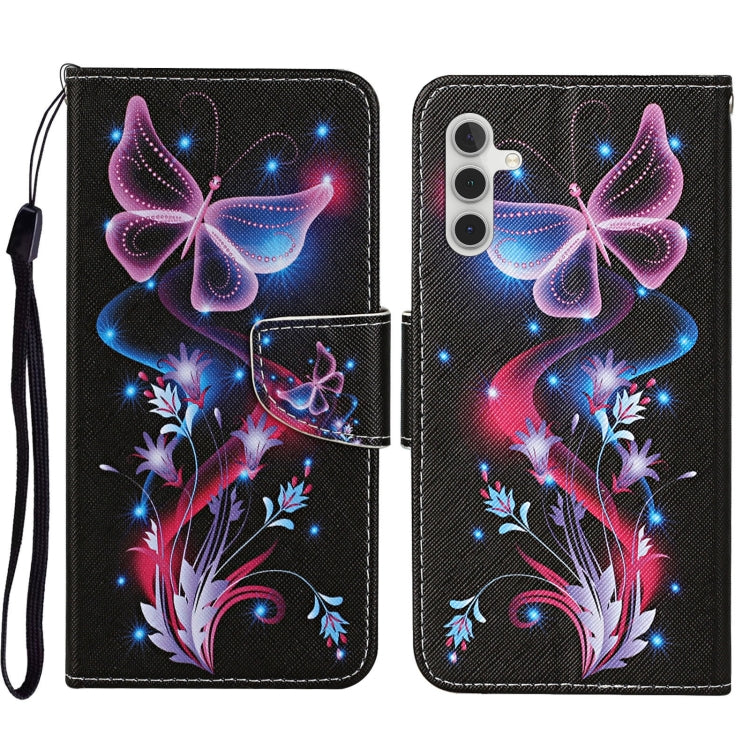 Custodia per cellulare in pelle flip disegno colorato 3D, For Samsung Galaxy S23 FE 5G