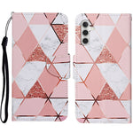 Custodia per cellulare in pelle flip disegno colorato 3D, For Samsung Galaxy S23 FE 5G