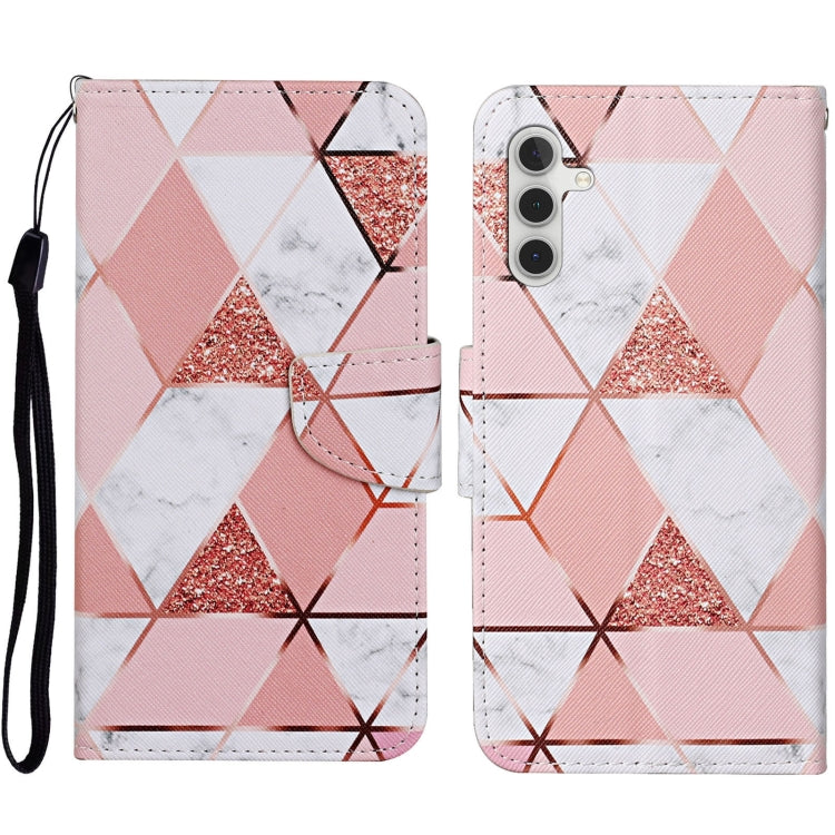 Custodia per cellulare in pelle flip disegno colorato 3D, For Samsung Galaxy S23 FE 5G