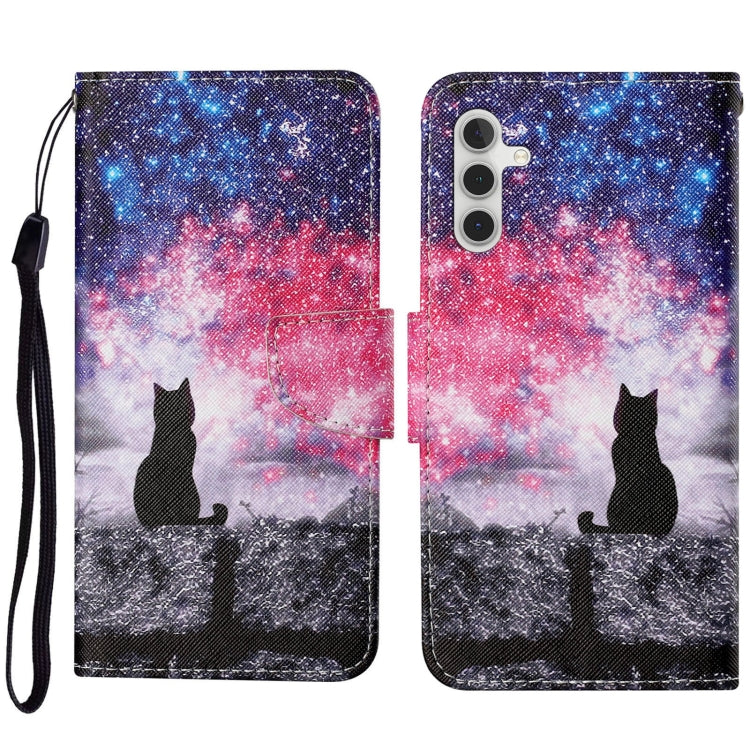 Custodia per cellulare in pelle flip disegno colorato 3D, For Samsung Galaxy S23 FE 5G