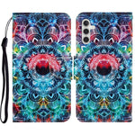 Custodia per cellulare in pelle flip disegno colorato 3D, For Samsung Galaxy S23 FE 5G