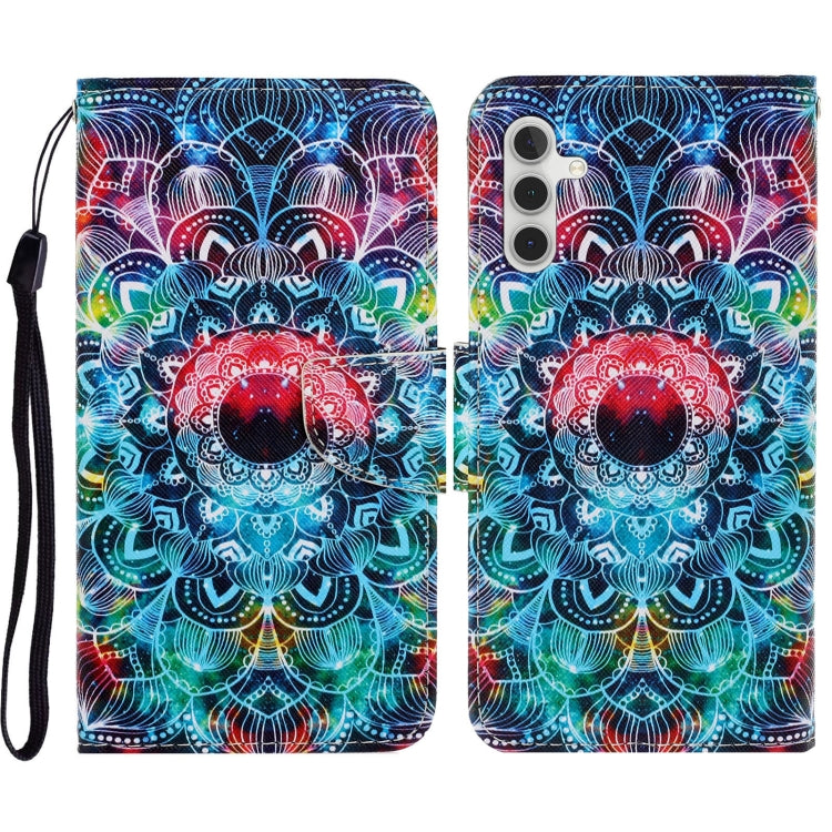 Custodia per cellulare in pelle flip disegno colorato 3D, For Samsung Galaxy S23 FE 5G