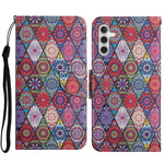 Custodia per cellulare in pelle flip disegno colorato 3D, For Samsung Galaxy S23 FE 5G