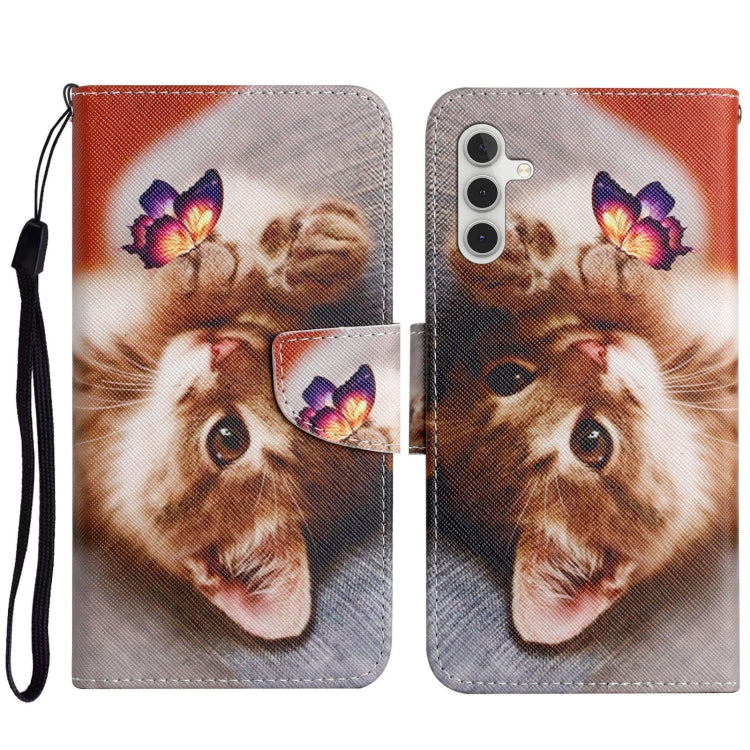 Custodia per cellulare in pelle flip disegno colorato 3D, For Samsung Galaxy S23 FE 5G