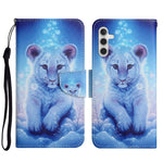 Custodia per cellulare in pelle flip disegno colorato 3D, For Samsung Galaxy S23 FE 5G