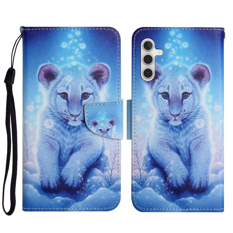 Custodia per cellulare in pelle flip disegno colorato 3D, For Samsung Galaxy S23 FE 5G