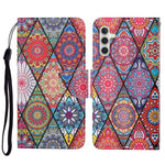Custodia per cellulare in pelle flip disegno colorato 3D, For Samsung Galaxy S23 FE 5G
