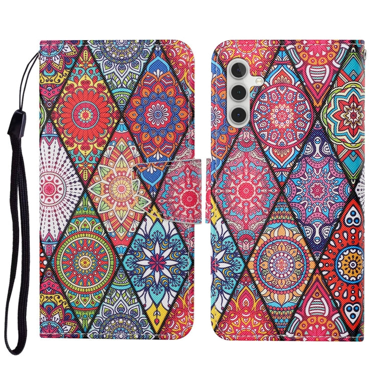 Custodia per cellulare in pelle flip disegno colorato 3D, For Samsung Galaxy S23 FE 5G