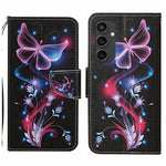 Custodia per cellulare in pelle flip disegno colorato 3D, For Samsung Galaxy S24 FE 5G