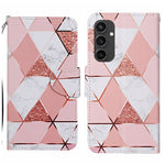 Custodia per cellulare in pelle flip disegno colorato 3D, For Samsung Galaxy S24 FE 5G