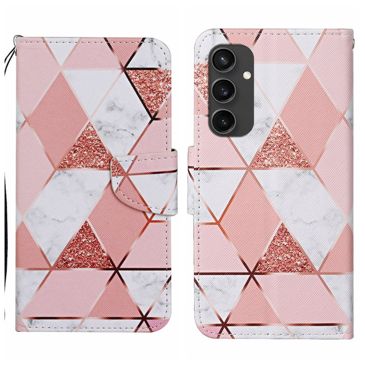 Custodia per cellulare in pelle flip disegno colorato 3D, For Samsung Galaxy S24 FE 5G