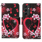 Custodia per cellulare in pelle flip disegno colorato 3D, For Samsung Galaxy S24 FE 5G