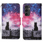 Custodia per cellulare in pelle flip disegno colorato 3D, For Samsung Galaxy S24 FE 5G