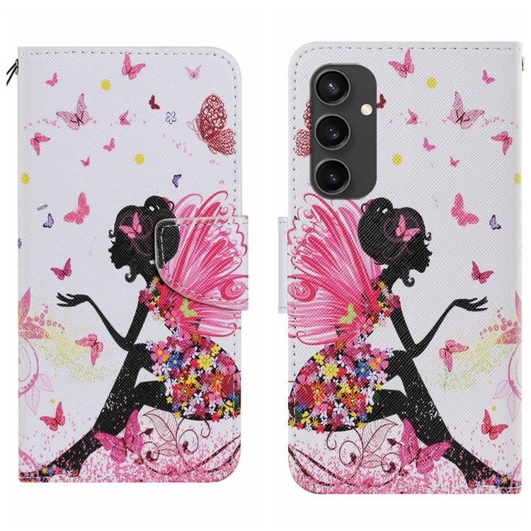 Custodia per cellulare in pelle flip disegno colorato 3D, For Samsung Galaxy S24 FE 5G