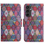 Custodia per cellulare in pelle flip disegno colorato 3D, For Samsung Galaxy S24 FE 5G