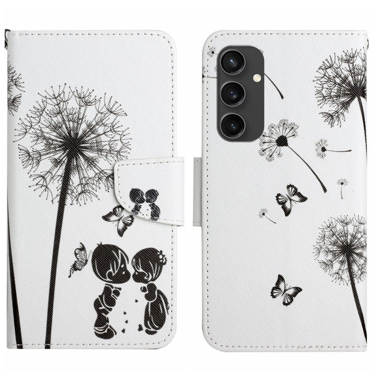 Custodia per cellulare in pelle flip disegno colorato 3D, For Samsung Galaxy S24 FE 5G