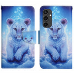 Custodia per cellulare in pelle flip disegno colorato 3D, For Samsung Galaxy S24 FE 5G