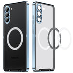 Custodia magnetica per telefono in metallo satinato MagSafe, For Samsung Galaxy S24 5G, For Samsung Galaxy S23 FE 5G