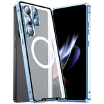 Custodia magnetica per telefono in metallo satinato MagSafe, For Samsung Galaxy S26 Ultra 5G, For Samsung Galaxy S25 5G, For Samsung Galaxy S25+ 5G, For Samsung Galaxy S25 Ultra 5G, For Samsung Galaxy S24 FE 5G, For Samsung Galaxy S24 Ultra 5G         ...