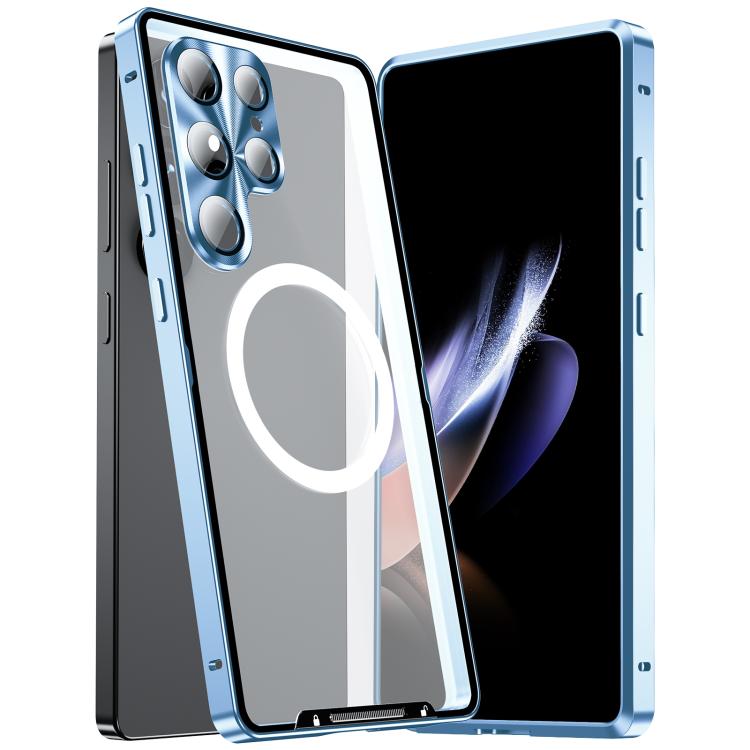Custodia magnetica per telefono in metallo satinato MagSafe, For Samsung Galaxy S26 Ultra 5G, For Samsung Galaxy S25 5G, For Samsung Galaxy S25+ 5G, For Samsung Galaxy S25 Ultra 5G, For Samsung Galaxy S24 FE 5G, For Samsung Galaxy S24 Ultra 5G         ...