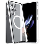 Custodia magnetica per telefono in metallo satinato MagSafe, For Samsung Galaxy S26 Ultra 5G, For Samsung Galaxy S25 5G, For Samsung Galaxy S25+ 5G, For Samsung Galaxy S25 Ultra 5G, For Samsung Galaxy S24 FE 5G, For Samsung Galaxy S24 Ultra 5G         ...