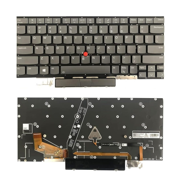 Tastiera portatile retroilluminata, For Lenovo ThinkPad X1 Yoga 2021