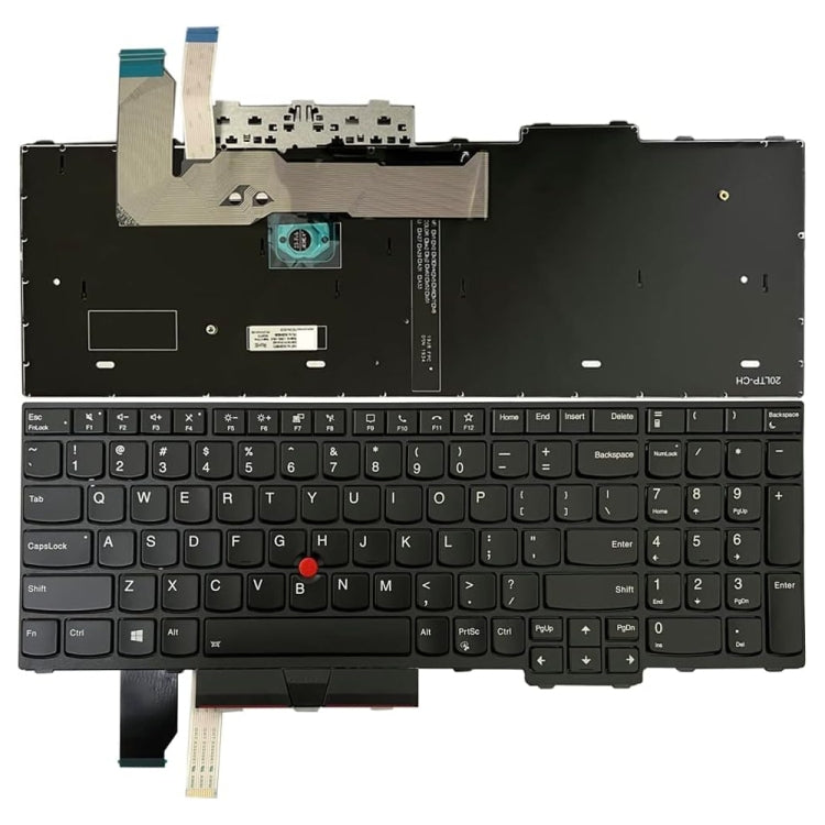 Tastiera per laptop retroilluminata versione USA, For Lenovo ThinkPad T15p Gen 1 20TN 20TM