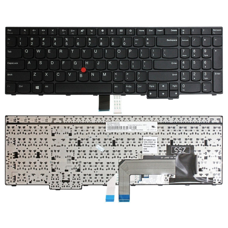 US Version Laptop Keyboard, For Lenovo ThinkPad L15 20U3 20U4 20U7 20U8, For Lenovo IdeaPad 710S-13IKB 710S-13ISK, For Lenovo IBM ThinkPad E570 E575, For Lenovo ThinkPad P50 P51 P70 P71, For Lenovo Yoga 500-15IBD