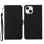 Custodia per cellulare in pelle con motivo goffrato stile etnico, For iPhone 15 Pro, For iPhone 15 Plus, For iPhone 15