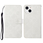 Custodia per cellulare in pelle con motivo goffrato stile etnico, For iPhone 15 Pro, For iPhone 15 Plus, For iPhone 15