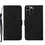 Custodia per cellulare in pelle con motivo goffrato stile etnico, For iPhone 17e / 16e, For iPhone 16 Pro Max, For iPhone 16 Pro