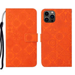 Custodia per cellulare in pelle con motivo goffrato stile etnico, For iPhone 17e / 16e, For iPhone 16 Pro Max, For iPhone 16 Pro