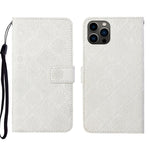 Custodia per cellulare in pelle con motivo goffrato stile etnico, For iPhone 17e / 16e, For iPhone 16 Pro Max, For iPhone 16 Pro