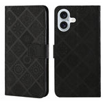 Custodia per cellulare in pelle con motivo goffrato stile etnico, For iPhone 16 Plus, For iPhone 16, For iPhone 15 Pro Max