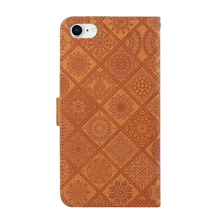 Custodia per cellulare in pelle con motivo goffrato stile etnico, For iPhone 17e / 16e, For iPhone 16 Pro Max, For iPhone 16 Pro