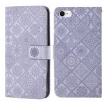 Custodia per cellulare in pelle con motivo goffrato stile etnico, For iPhone 17e / 16e, For iPhone 16 Pro Max, For iPhone 16 Pro