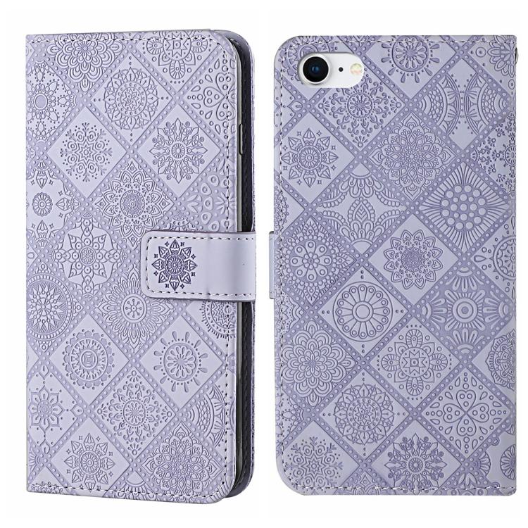 Custodia per cellulare in pelle con motivo goffrato stile etnico, For iPhone 17e / 16e, For iPhone 16 Pro Max, For iPhone 16 Pro