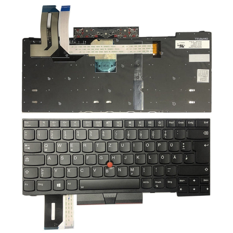 Tastiera per laptop versione tedesca, For Lenovo Thinkpad E480 E485 T480s L480, For Lenovo Thinkpad T460 T440S T440P L470