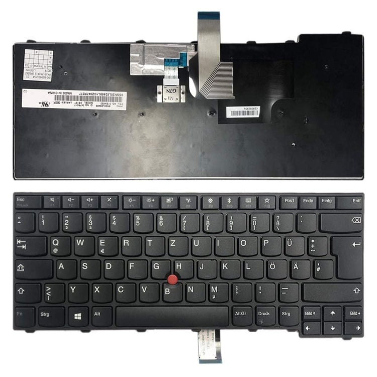 German Version Laptop Keyboard, For Lenovo Thinkpad E480 E485 T480s L480, For Lenovo Thinkpad T460 T440S T440P L470