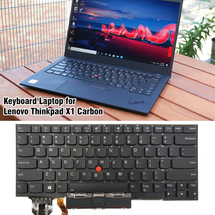 Tastiera per laptop retroilluminata versione USA, For Lenovo Thinkpad X1 Carbon 8th Gen 2020