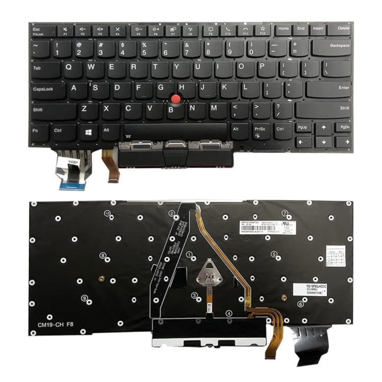 US Version Backlit Laptop Keyboard, For Lenovo Yoga 730-13IKB / 730-13IWL, For Lenovo IdeaPad 330-15ICH 330-15ICN, For Lenovo X1C 2019, For Lenovo Thinkpad E15, For Lenovo Thinkpad E14 GEN 1 2, For Lenovo P51S P52S T570 T580