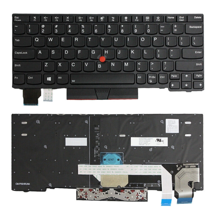 Tastiera per laptop retroilluminata versione USA, For Lenovo Yoga 730-13IKB / 730-13IWL, For Lenovo IdeaPad 330-15ICH 330-15ICN, For Lenovo X1C 2019, For Lenovo Thinkpad E15, For Lenovo Thinkpad E14 GEN 1 2, For Lenovo P51S P52S T570 T580