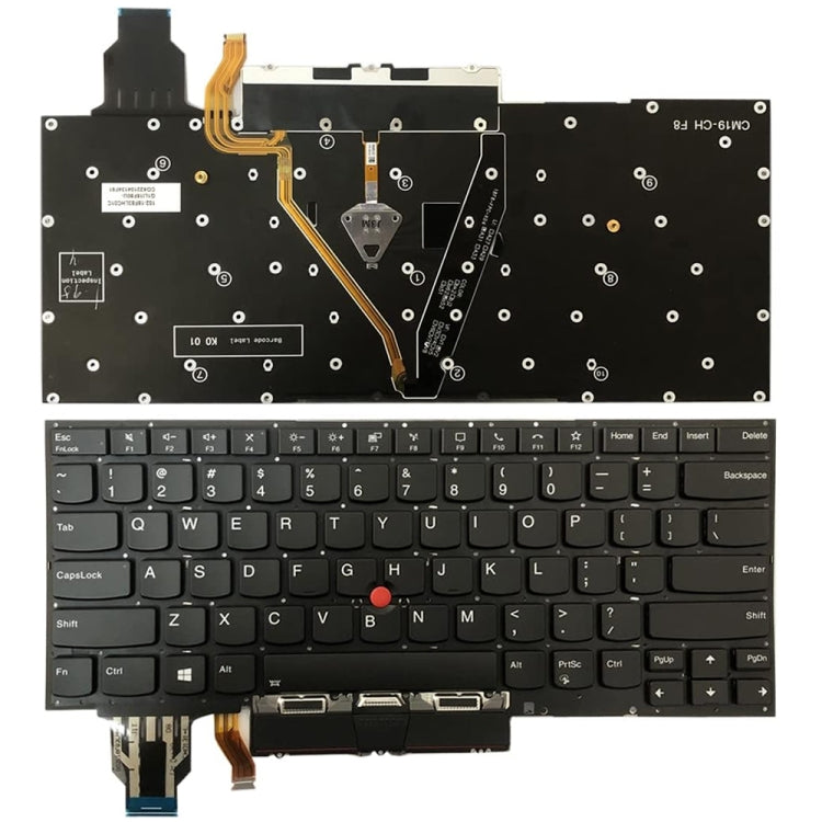 Tastiera per laptop retroilluminata versione USA, For Lenovo Yoga 730-13IKB / 730-13IWL, For Lenovo IdeaPad 330-15ICH 330-15ICN, For Lenovo X1C 2019, For Lenovo Thinkpad E15, For Lenovo Thinkpad E14 GEN 1 2, For Lenovo P51S P52S T570 T580