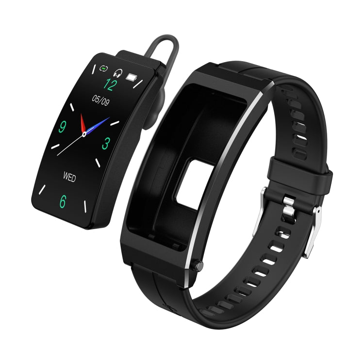 K13S Schermo TFT da 1,14 pollici Cinturino in silicone Smart Calling Bracciale Supporta la gestione del sonno/Monitoraggio dell'ossigeno nel sangue, Silicone Strap