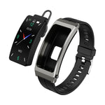 K13S Schermo TFT da 1,14 pollici Cinturino in silicone Smart Calling Bracciale Supporta la gestione del sonno/Monitoraggio dell'ossigeno nel sangue, Silicone Strap